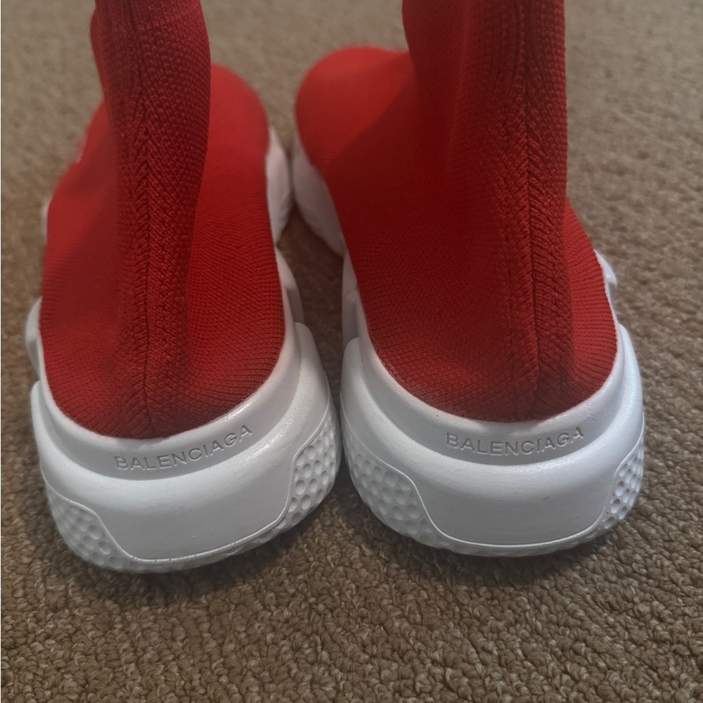 Balenciaga Red Sock Sneakers - Picture 3 of 3